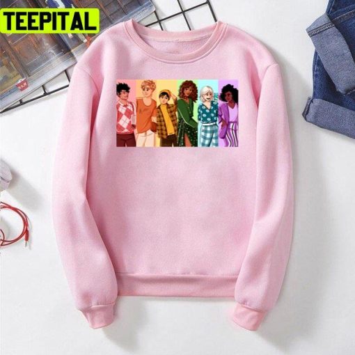 Heartstopper Squad But Make It Rainbow Unisex T-Shirt