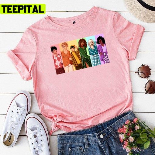 Heartstopper Squad But Make It Rainbow Unisex T-Shirt