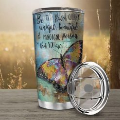 Hippie Butterfly Stainless Steel Cup