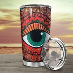 Hippie Eyes Stainless Steel Cup