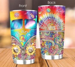 Hippie I You Need Is Love Stainless Steel Cup