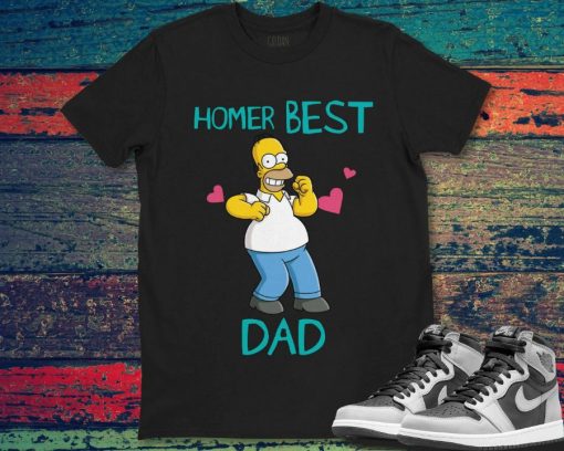 Homer Simpson Best Dad Fathers Day Gift For Dad Shirt