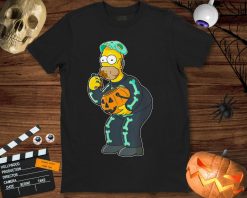 Homer Simpson Funny Candy Feast Treehouse of Horror Halloween Unisex Gift T-Shirt