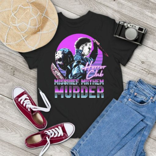 Horror Club Mischief Mayhem Murder Michael And Jason Vintage T-Shirt