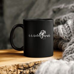 Horse Racing Heartbeat Ceramic Coffee Mug