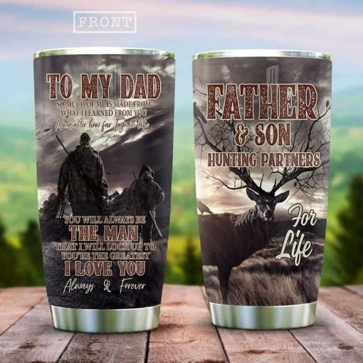 Hunting Father And Son Stainless Steel Cup