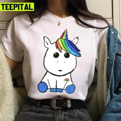 Innocent Baby Blue Unicorn Trendy Design Unisex T-Shirt