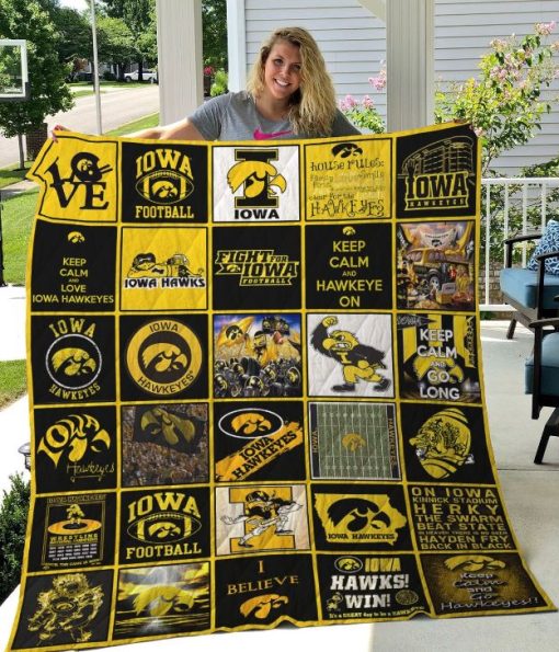 Iowa Hawkeyes Quilt Blanket