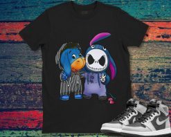 Jack Skellington and Eeyore Cute Friends Unisex Gift T-Shirt