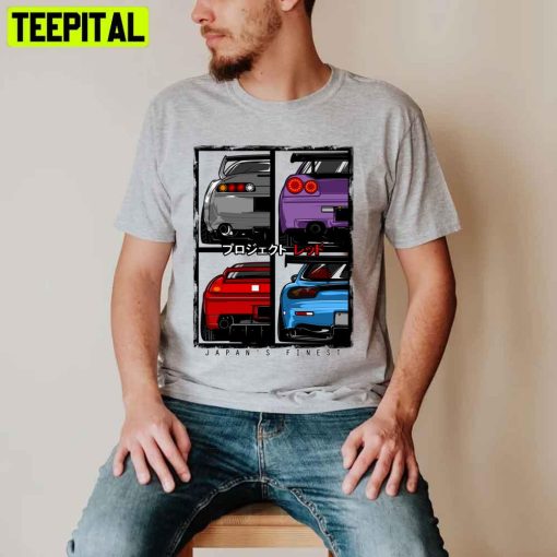 Japans Finest Supra R34 Nsx Fd3s Rx7 Unisex T-Shirt