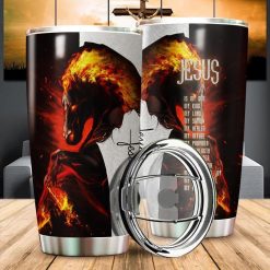 Jesus Is My King Love Horse Stainless Steel Cup