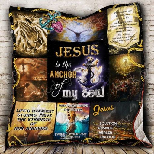 Jesus Life’s Roughest Storms Prove The Strength Quilt Blanket