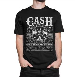 Johnny Cash The Man in Black Vintage Unisex T-Shirt