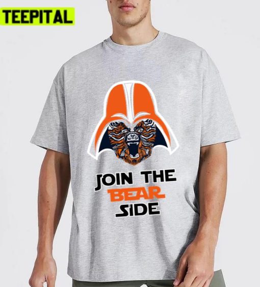 Join The Bear Side Chicago American Football Design Unisex T-Shirt