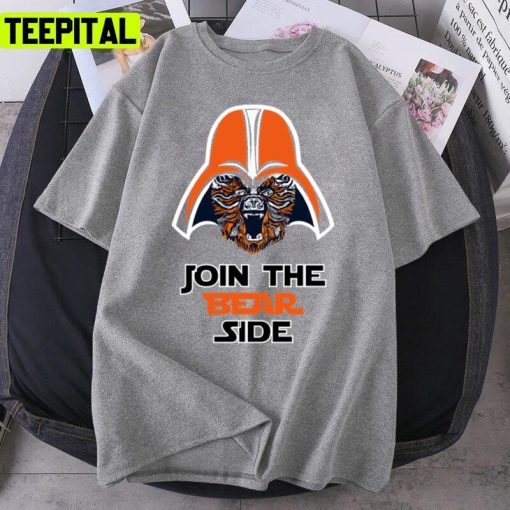 Join The Bear Side Chicago American Football Design Unisex T-Shirt