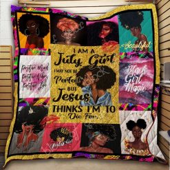 July Black Girl Black Girl Magic Quilt Blanket