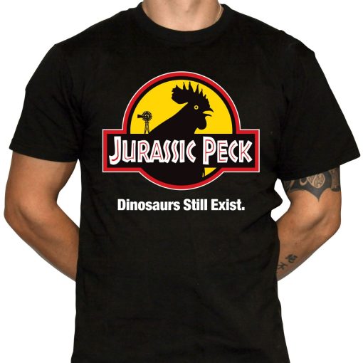 Jurassic Park Humor Chicken Shirt