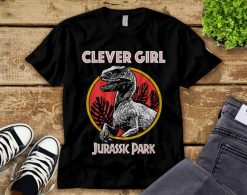 Jurassic Park Retro Raptor Clever Girl Graphic T-Shirt