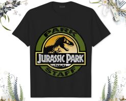 Jurassic Park Staff Retro Logo Graphic T-Shirt