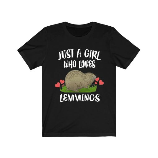 Just A Girl Who Loves Lemmings Animal Lover Adult Toddler Infant Kids Gift T-Shirt