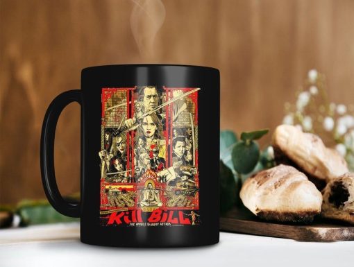 Kill Bill The Whole Bloody Affair Mug Beatrix The Bride Kiddo Mug Uma Thurman Mug Retro Vintage Mug Premium Sublime Ceramic Coffee Mug Black