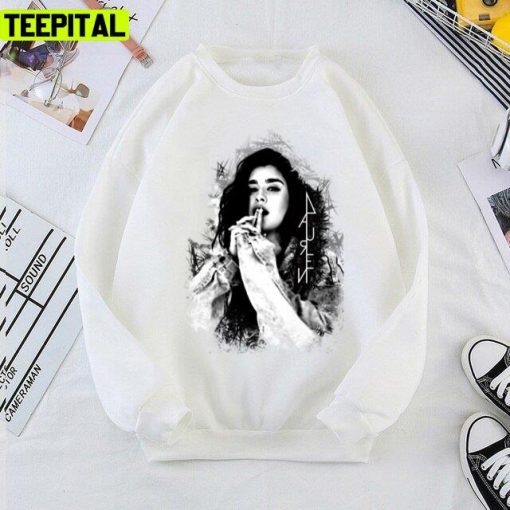 Lauren Jauregui Black And White Portrait Unisex T-Shirt