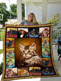 Lazy Cat Quilt Blanket