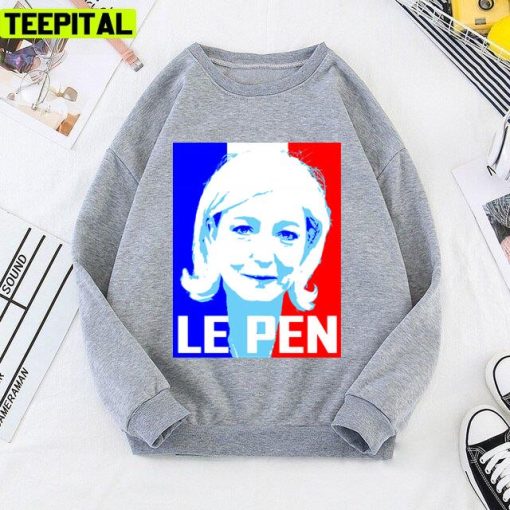 Le Pen Portrait Losing The Election Design Unisex T-Shirt