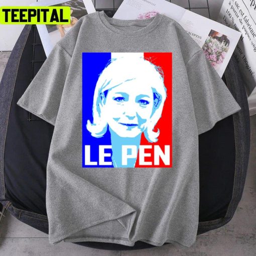 Le Pen Portrait Losing The Election Design Unisex T-Shirt