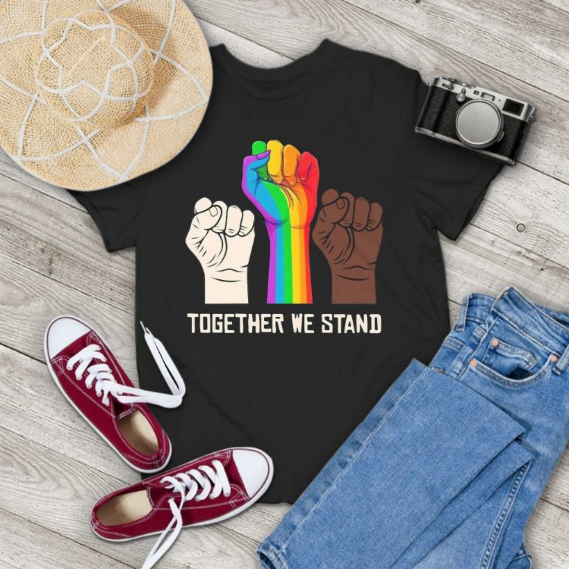 LGBT Strong Hand Together We Stand  Vintage T-Shirt