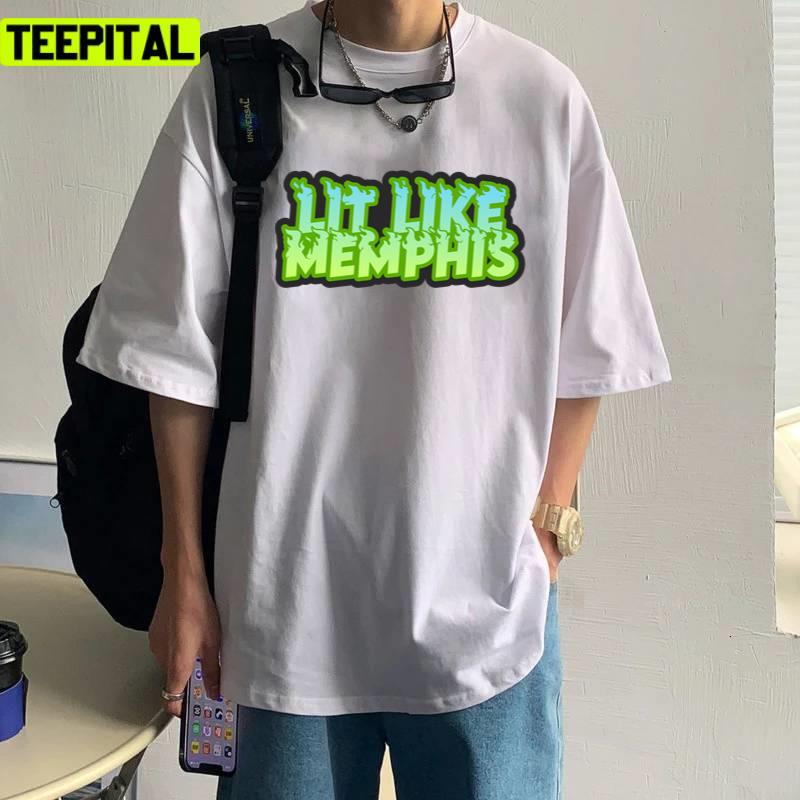 Lit Like Memphis Basketball Team Design Unisex T-Shirt
