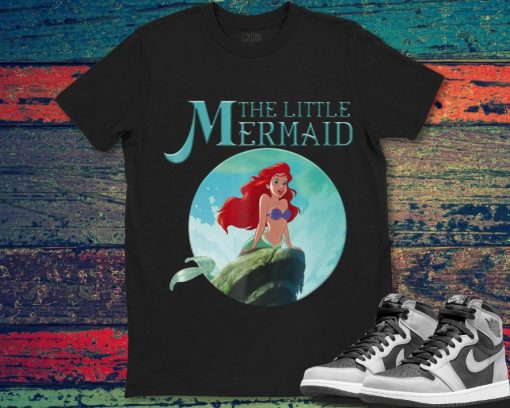 Little Mermaid Ariel Disney Splash Rock Graphic Unisex Gift T-Shirt