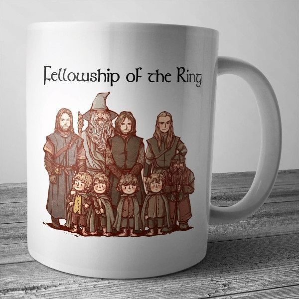 Lord Of The Rings Fellowship Of The Ring Premium Sublime Ceramic Coffee Mug  White – Teepital – Everyday New Aesthetic Designs
