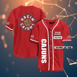 Louisiana Ragin39 Cajuns Personalized Name 39 Fans Team Ncaa 3d Customization Gifts Baseball Jersey