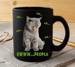 Love Cats People Premium Sublime Ceramic Coffee Mug Black