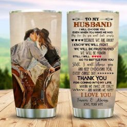 Love My Cowboy Husband Stainless Steel Cup