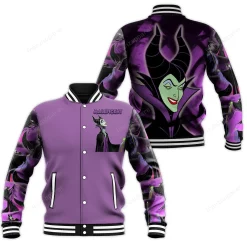 Maleficent Baseball Jacket 05 Personalized 3d Baseball Jersey