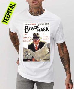 Maltese Falcon Pulp Art Detective Black Mask Vintage Unisex T-Shirt