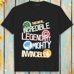 Marvel Avengers Fathers Day Dad Words T-Shirt