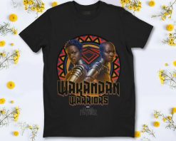 Marvel Black Panther Movie Warrior Circle Graphic T-Shirt