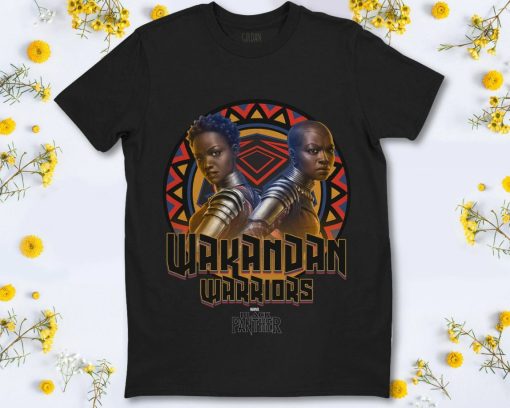 Marvel Black Panther Movie Warrior Circle Graphic T-Shirt