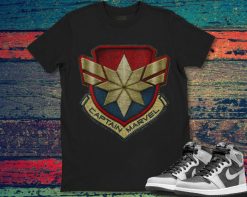 Marvel Captain Marvel Stitch Badge Logo T-Shirt