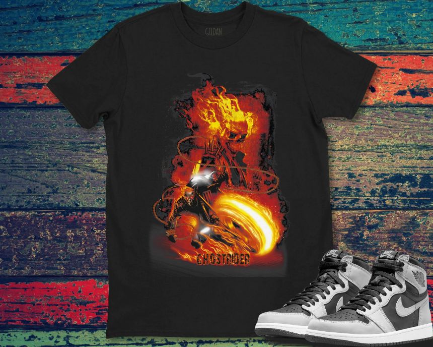 Marvel Ghost Rider Fire Fury Graphic Unisex Gift T-Shirt