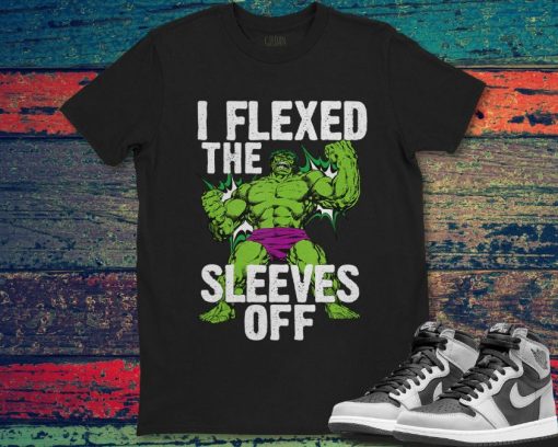 Marvel Hulk Vintage I Flexed The Sleeves Off Unisex Gift T-Shirt