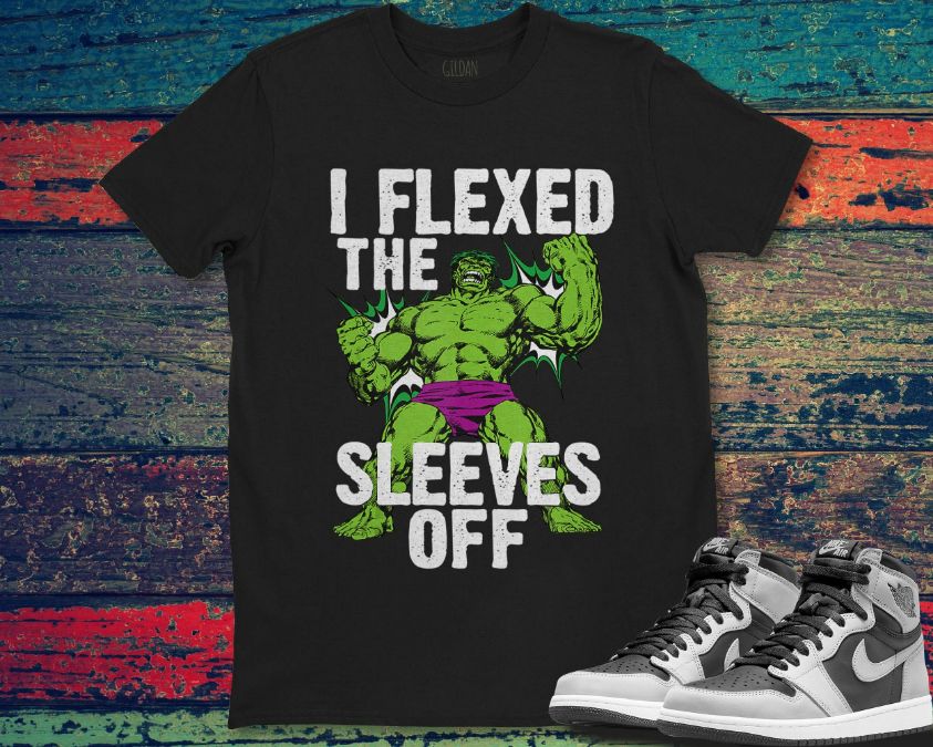 Marvel Hulk Vintage I Flexed The Sleeves Off Unisex Gift T-Shirt