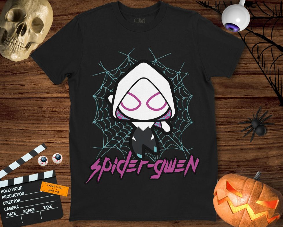 Marvel Spider Gwen Cute Kawaii Epic Web Graphic Funny Shirt