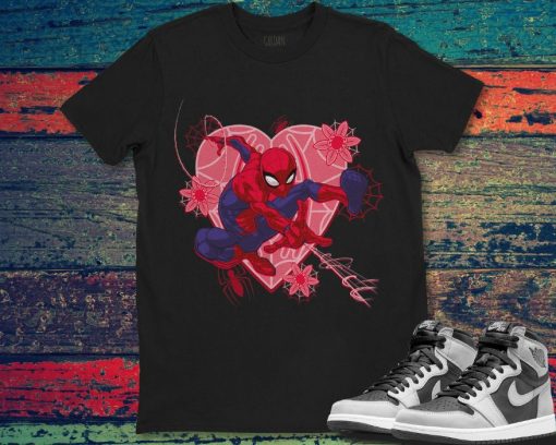 Marvel Spider-Man Hearts and Flowers T-Shirt