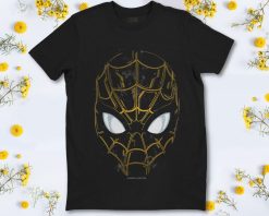 Marvel Spider-Man No Way Home Black and Gold Mask T-Shirt