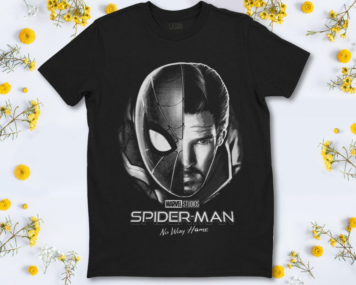 Marvel Spider-Man No Way Home Spider-Man Doctor Strange Logo T-Shirt