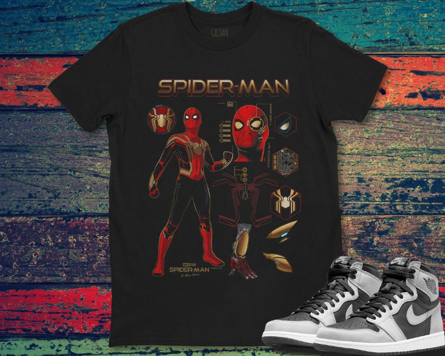 Marvel Spider-Man No Way Home Spidey Schematic T-Shirt